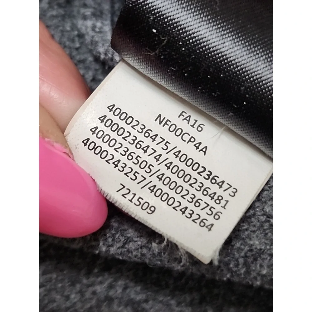 North Face Mens Tech 1/4 Zip Fleece Pullover Outdoors Gray‎ Size Large